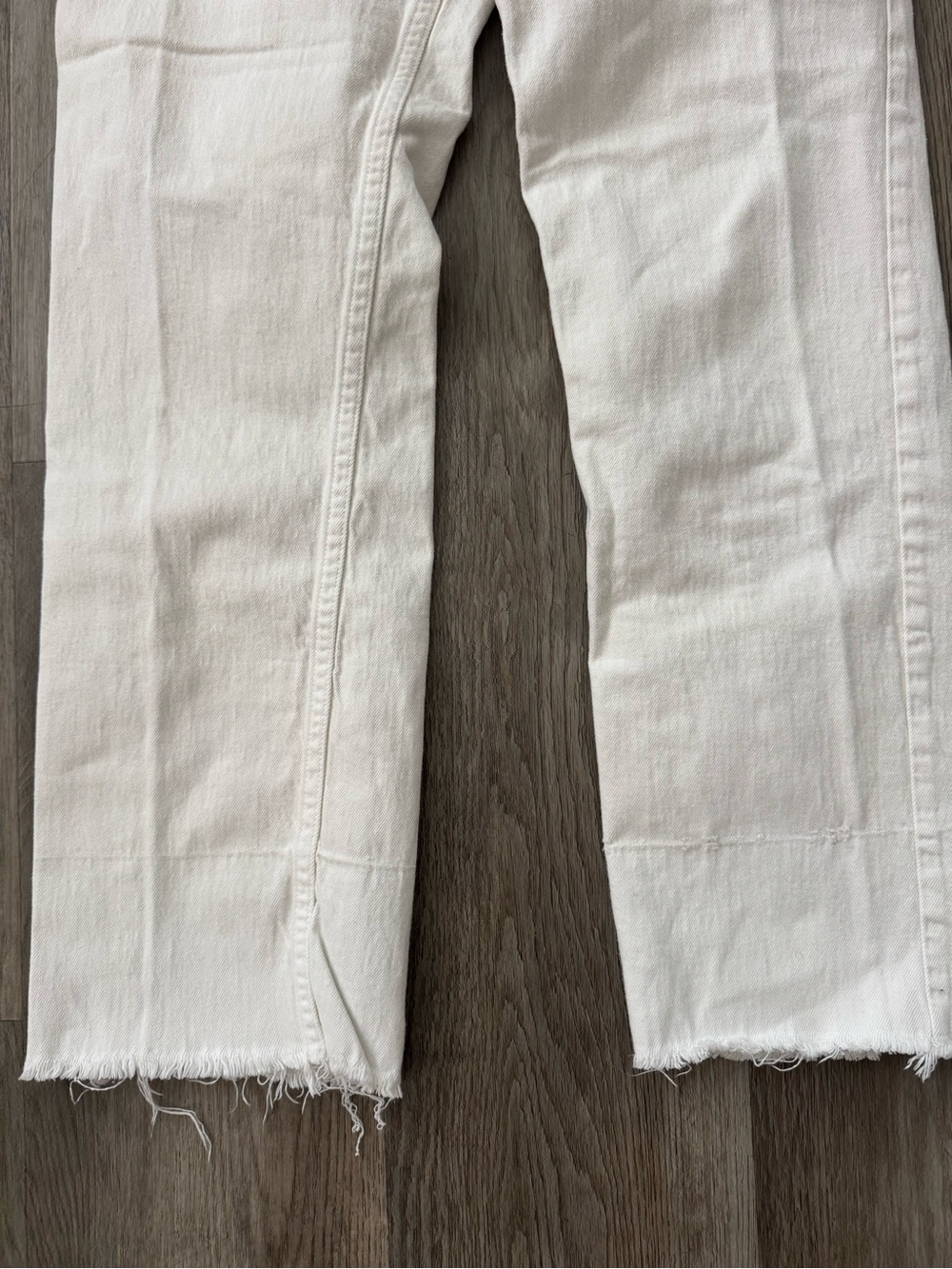 Rachel Comey Ivory High Rise Straight Crop Jeans 6 - Picture 2 of 6